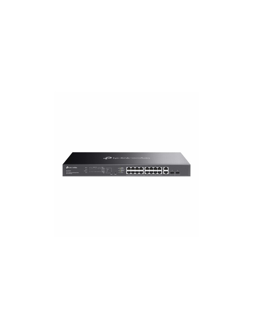 Switch TP-LINK Omada ES220GMP, 16 porturi, PoE, Black