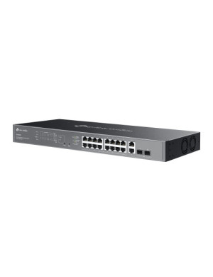 Switch TP-LINK Omada ES220GMP, 16 porturi, PoE, Black