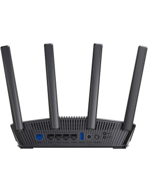 Router Gaming Wireless ASUS RT-BE82U, BE6500, Dual-Band, Quad-Core 2.0GHz CPU, 256MB/1GB Flash/RAM, 4K-QAM, MLO, 2.5G quad-port,