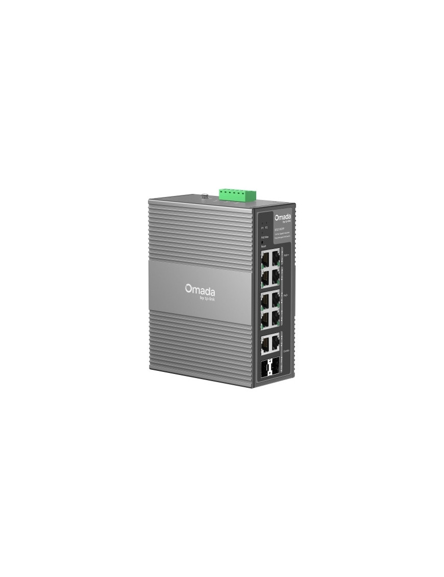 Switch TP-LINK IES210GPP, 10-Port Gigabit Industrial Managed PoE++, 6 PoE+, 2 PoE++ Ports, 2 SFP Slots, 240W, Black