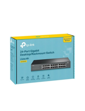 Switch TP-LINK LiteWave LS1024G, 24 porturi, Black
