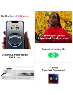 Telefon Apple iPhone 16e, 128GB, 8GB RAM, 5G, Black
