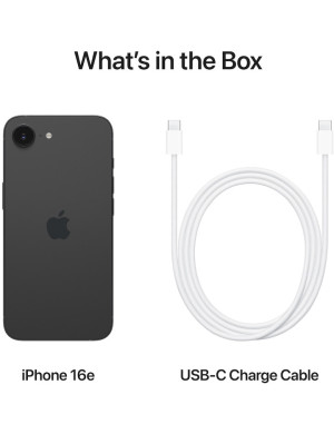 Telefon Apple iPhone 16e, 128GB, 8GB RAM, 5G, Black