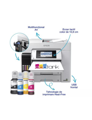 Multifuncțional Inkjet EPSON EcoTank L6580 C11CJ28402 – performanță profesională și cost redus de imprimare