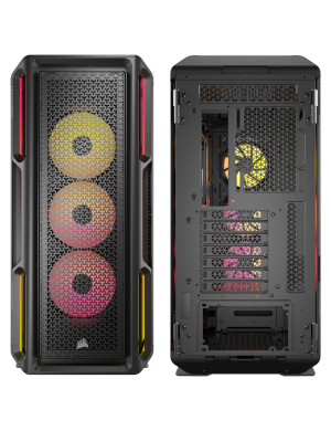 Carcasă CORSAIR iCUE Link 5000T LX RGB, Mid Tower, E-ATX, RGB, Tempered Glass, Black
