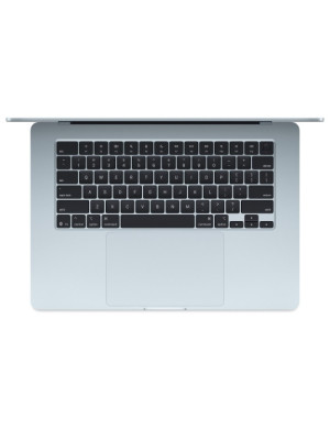 Laptop Apple MacBook Air 15 with Liquid Retina (2025) MC7A4RO/A, Apple M4 Deca Core, 15.3 inch, RAM 16GB, SSD 256GB, Apple M4 10-core Graphics, RO KB, macOS Sequoia, Sky Blue