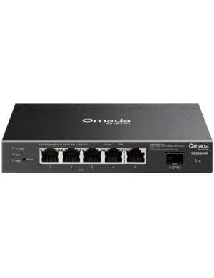 Switch TP-Link SG2206MP, Gigabit Managed PoE+ cu 6 porturi, 1 slot SFP, 63W
