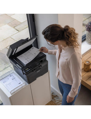 Multifunctional Laser Monocrom BROTHER MFCL2802DWYJ1_B1, A4, Duplex, USB/Wi-Fi, Fax + Toner original BROTHER TN2590