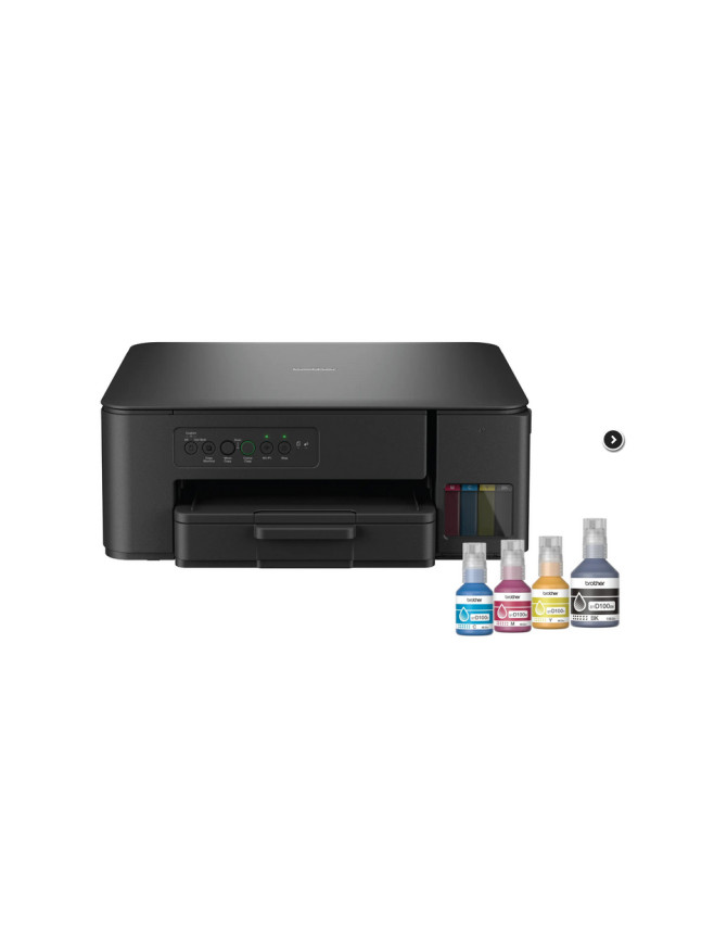 Multifunctionala Inkjet Color BROTHER DCPT430WYJ1_B1, A4, Wi-Fi/USB, Negru + Pack Cerneala Brother BTD100