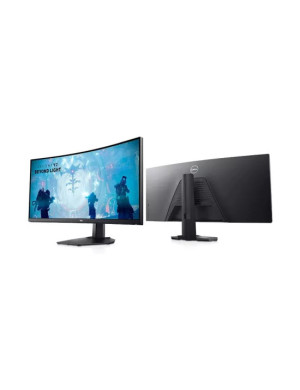Monitor LED Gaming DELL S3422DWG, 34" UWQHD, 144Hz, 1 ms, Curbat, Black
