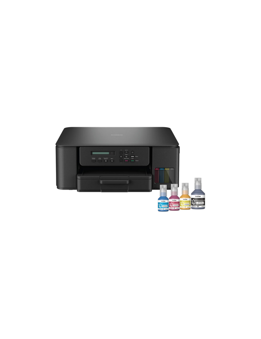 Multifunctionala Inkjet Color BROTHER DCPT530DWYJ1_B1, A4, Duplex, Wi-Fi/USB, Negru + Pack Cerneala Brother BTD100
