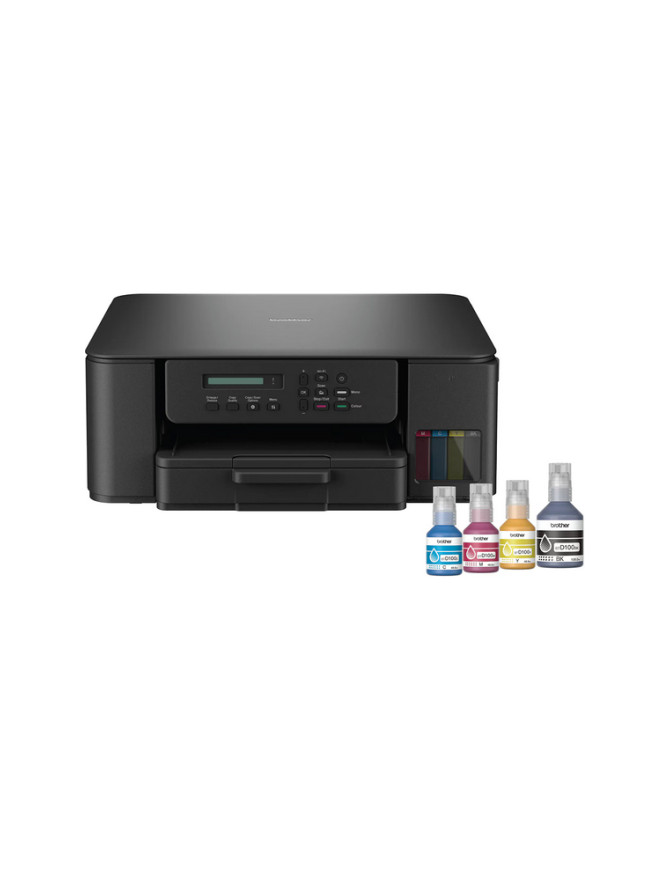 Multifunctionala Inkjet Color BROTHER DCPT530DWYJ1_B1, A4, Duplex, Wi-Fi/USB, Negru + Pack Cerneala Brother BTD100