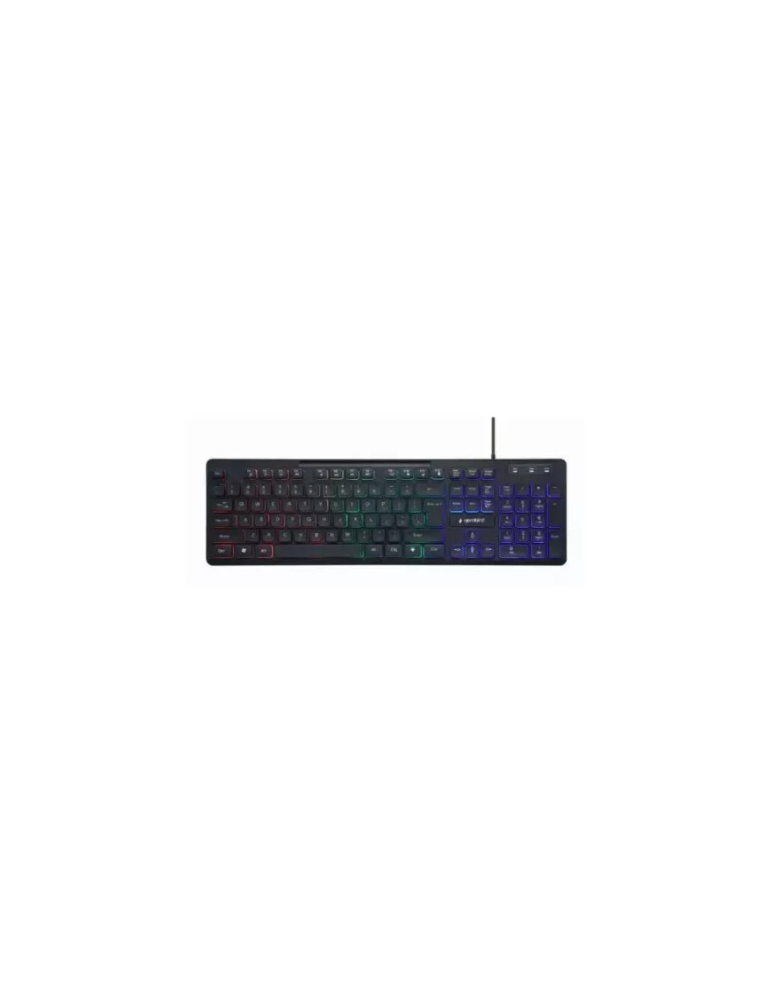 Tastatura cu fir GEMBIRD KB-UML-02, USB, Rainbow LED