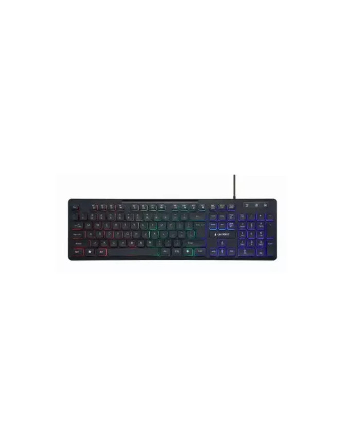 Tastatura cu fir GEMBIRD KB-UML-02, USB, Rainbow LED