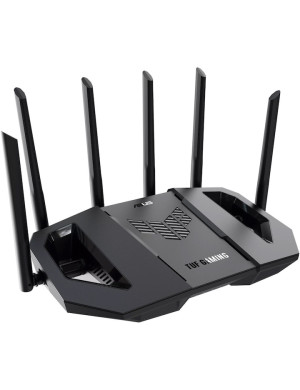 Router Gaming Wireless ASUS TUF Gaming BE9400, BE9400, Tri-Band, Quad-Core 1.5GHz CPU, 256MB/1GB Flash/RAM, 4K-QAM, MLO, 2.5G quad-port, Black