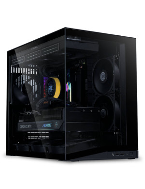 Carcasa LIAN LI Dynamic Mini V2 Flow O11DMIV2FX, ATX, Tempered Glass, Black