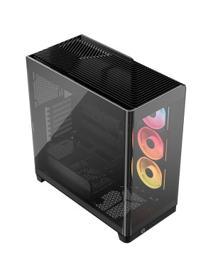Carcasă CORSAIR iCUE LINK 4500X LX-R RGB, Mid-Tower, E-ATX, Tempered Glass, Black