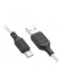 Cablu de date si incarcare HOCO X90, USB-A la USB-C, 1 m, 60 W, Alb/Negru