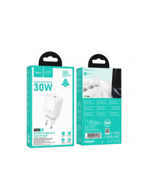 Incarcator retea HOCO N62, 30W, 1 x USB-C, White