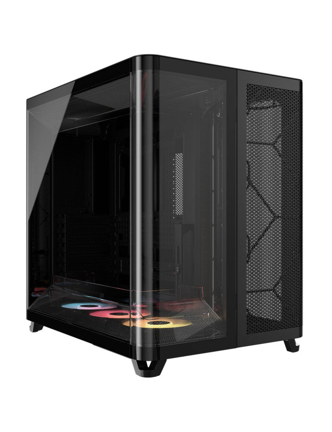Carcasă CORSAIR AIR 5400 RS-R White ARGB, Mid Tower, Tempered Glass, RGB, E-ATX, ATX, Micro-ATX, Mini-ITX, Black