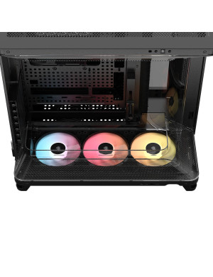Carcasă CORSAIR AIR 5400 RS-R White ARGB, Mid Tower, Tempered Glass, RGB, E-ATX, ATX, Micro-ATX, Mini-ITX, Black