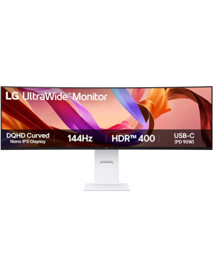 Monitor LED Curbat LG UltraWide 49U950A-W.AEU, 49" DQHD IPS, 144 Hz, 4 ms, White