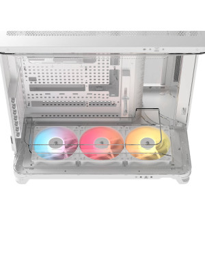 Carcasă CORSAIR AIR 5400 RS-R White ARGB, Mid Tower, Tempered Glass, RGB, E-ATX, ATX, Micro-ATX, Mini-ITX, White