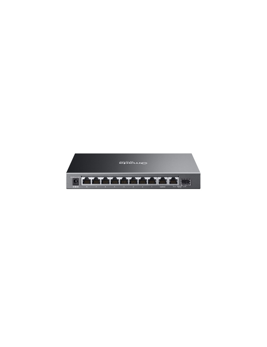 Switch TP-LINK ES210GP, 8-Port Gigabit PoE+ Switch with 1 SFP Slot, 63W, Black