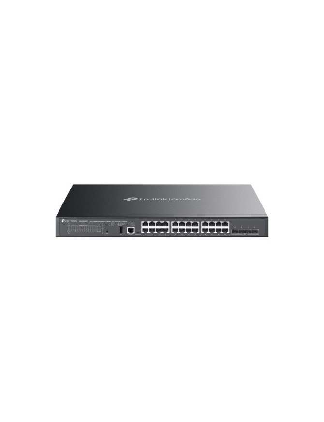 Switch TP-Link SG5428XMPP, 24-Port Gigabit Managed PoE++, 4x 10G SFP+ Slots, 500W, Black