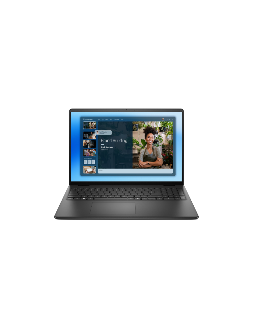 Laptop Dell 16 DC16250 DC16250_RPLU-R_011_UBU-05, Intel Core 5 120U, 16 inch, RAM 16GB, SSD 1TB, Intel Graphics, Linux, Carbon B