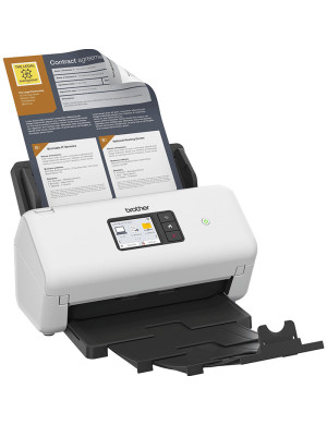 Scanner profesional BROTHER ADS-4550WTC1, Wi-Fi, Duplex, A4, Alb/negru