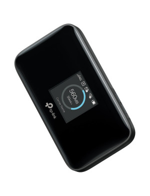 Router Wireless Portabil TP-LINK M7750 4G LTE, Cat 12 viteza pana la 600 Mbps, Micro SD, baterie 3280mAh, Black