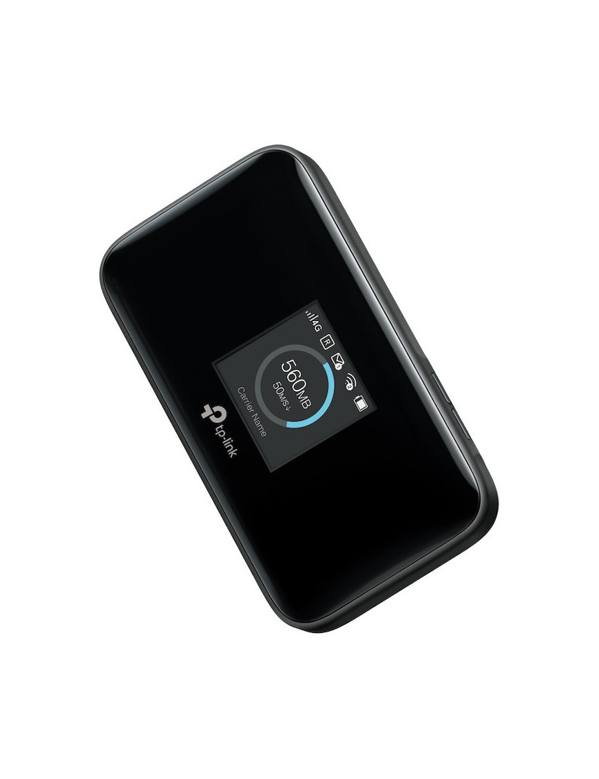 Router Wireless Portabil TP-LINK M7750 4G LTE, Cat 12 viteza pana la 600 Mbps, Micro SD, baterie 3280mAh, Black