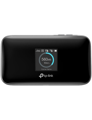Router Wireless Portabil TP-LINK M7750 4G LTE, Cat 12 viteza pana la 600 Mbps, Micro SD, baterie 3280mAh, Black
