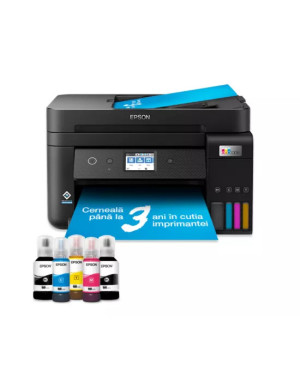 Multifunctional inkjet Color CISS Epson EcoTank L6290C11CJ60404, A4, Wireless, ADF, Fax, Negru