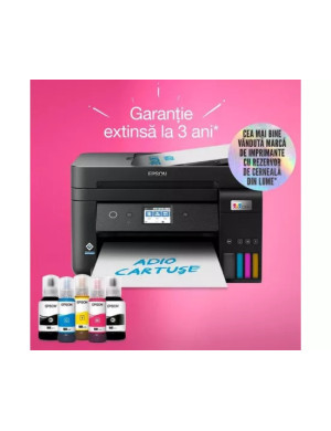 Multifunctional inkjet Color CISS Epson EcoTank L6290C11CJ60404, A4, Wireless, ADF, Fax, Negru