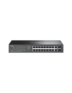 Switch TP-LINK ES220GP, 16-Port Gigabit PoE+ Switch with 2 SFP Slots, 150W, Black