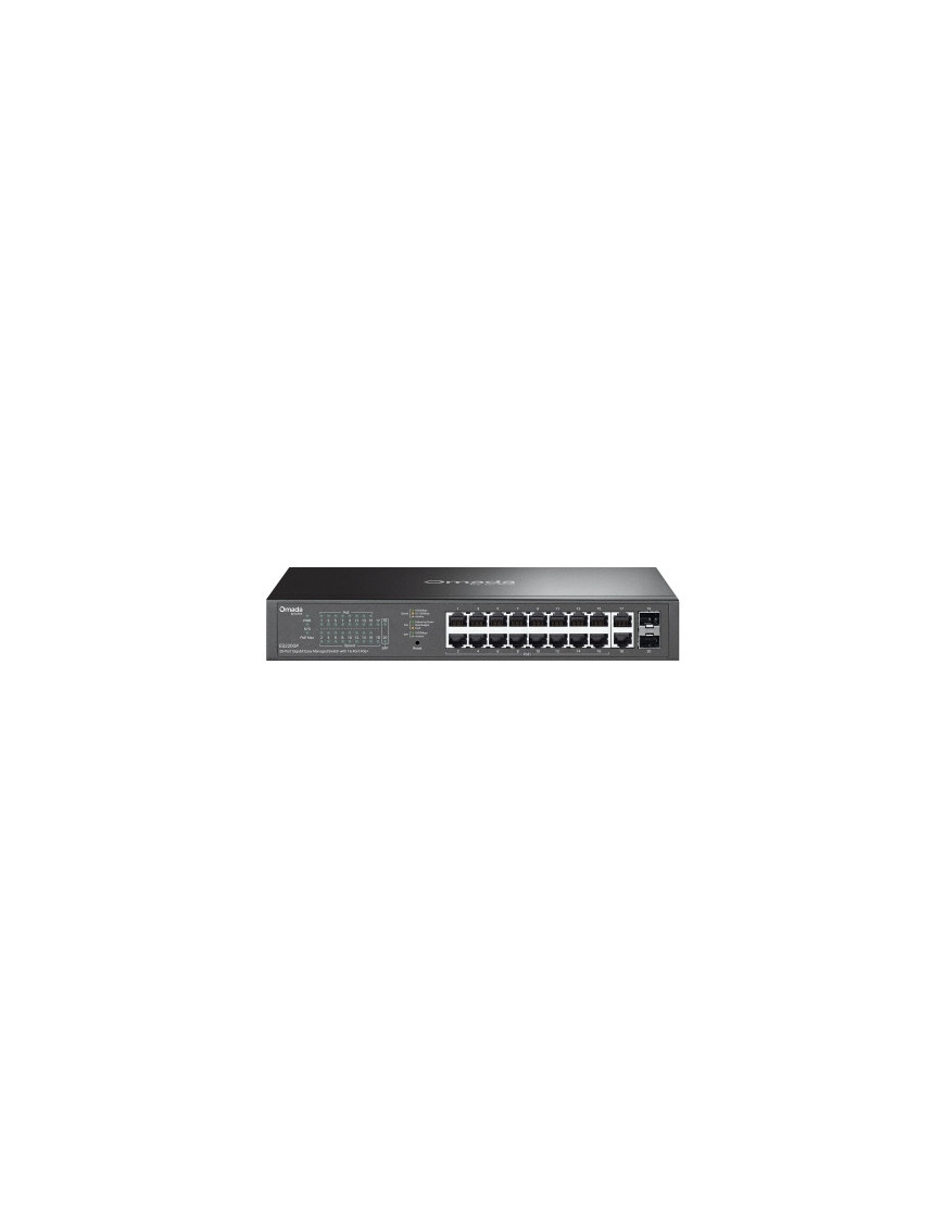 Switch TP-LINK ES220GP, 16-Port Gigabit PoE+ Switch with 2 SFP Slots, 150W, Black
