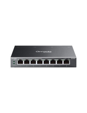 Switch TP-LINK Omada ES208GP, 8 porturi, PoE+, Black