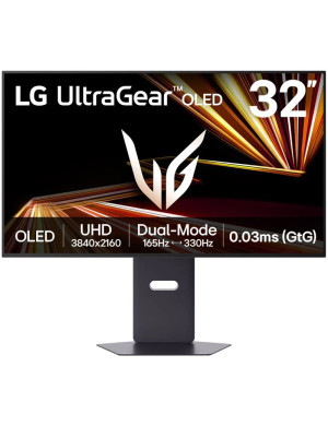Monitor Gaming LED LG UltraGear GX8 32GX850A-B.AEU, 31.5" UHD / FHD OLED, 165 Hz / 330 Hz, 0.03 ms, Black
