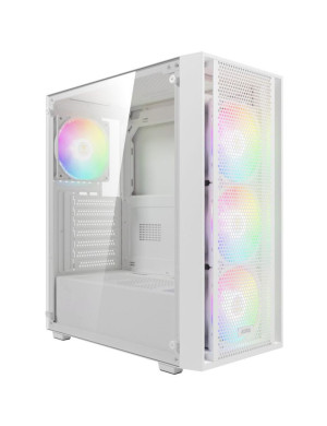 Carcasa PC GAMDIAS Aura GC2 Elite, Middle Tower, Fara sursa, ARGB, White