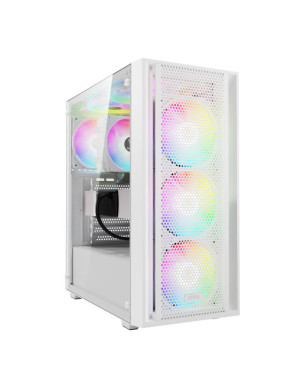 Carcasa PC GAMDIAS Aura GC2 Elite, Middle Tower, Fara sursa, ARGB, White