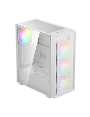 Carcasa PC GAMDIAS Aura GC2 Elite, Middle Tower, Fara sursa, ARGB, White