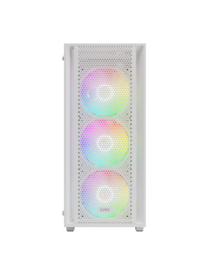 Carcasa PC GAMDIAS Aura GC2 Elite, Middle Tower, Fara sursa, ARGB, White