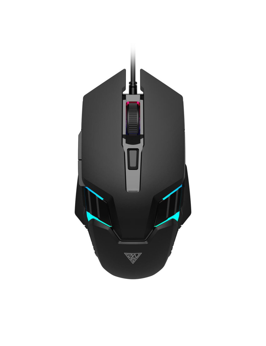 Mouse gaming cu fir GAMDIAS AURA-GS4, 3600 DPI, RGB, Negru