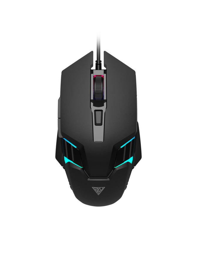 Mouse gaming cu fir GAMDIAS AURA-GS4, 3600 DPI, RGB, Negru