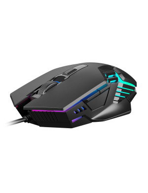 Mouse gaming cu fir GAMDIAS AURA-GS4, 3600 DPI, RGB, Negru