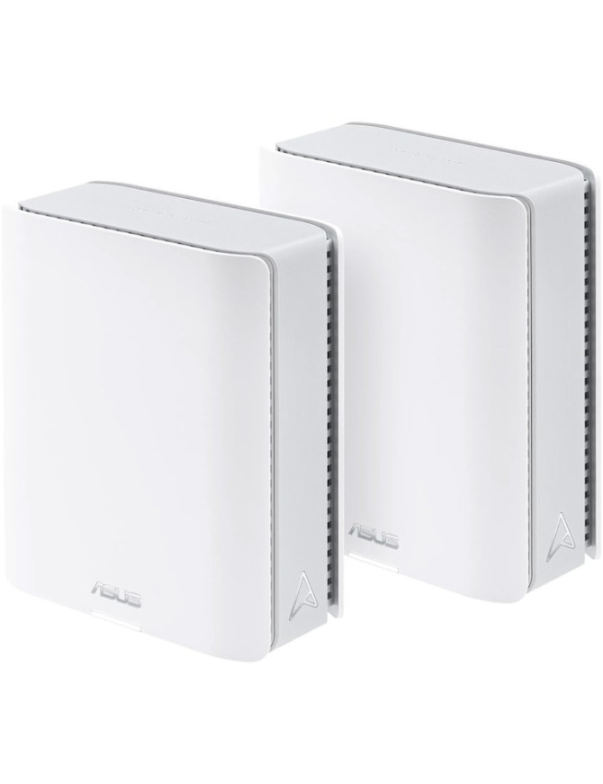 Sistem Wi-Fi Mesh ASUS ZenWiFi BT10 2PK, BE18000, Tri-Band, acoperire 550m², Quad-Core 2.0GHz CPU, 256MB/2GB Flash/RAM, 10G dual