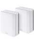 Sistem Wi-Fi Mesh ASUS ZenWiFi BT10 2PK, BE18000, Tri-Band, acoperire 550m², Quad-Core 2.0GHz CPU, 256MB/2GB Flash/RAM, 10G dual