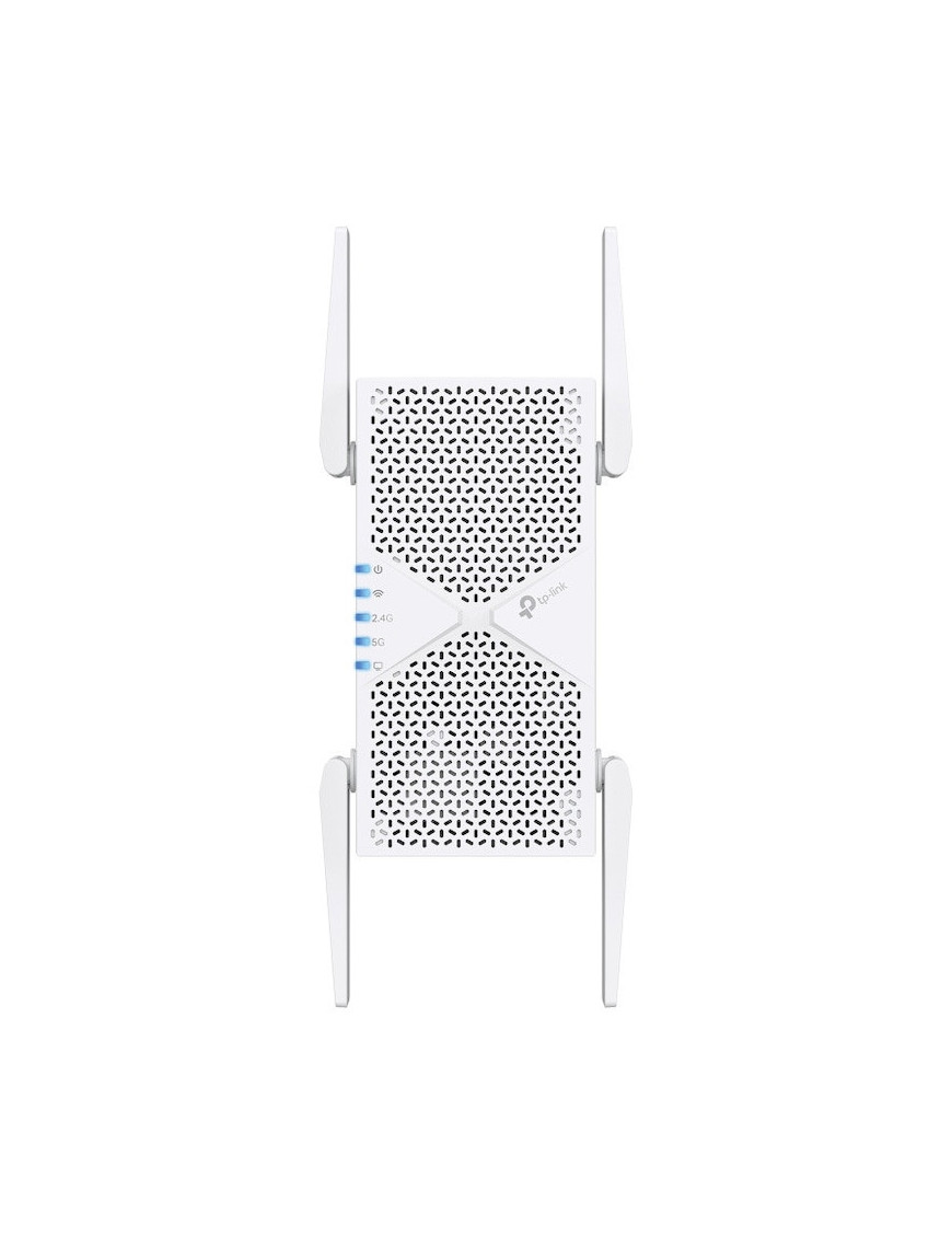 Range Extender TP-LINK RE405BE, BE6500, Wi-Fi 7 Dual-Band, 1 x 2.5 Gbps port, tehnologie EasyMesh, MLO, White